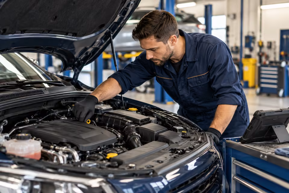 Engine & Transmission service illustration